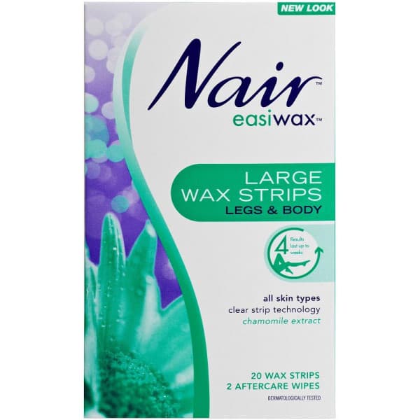 Buy Nair Easiwax Large Wax Strips 20 Pack Online | Chempro Chemists