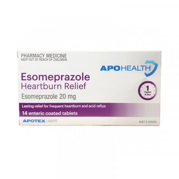 Buy Apohealth Esomeprazole Heartburn Relief 20mg 14 Tablets Online