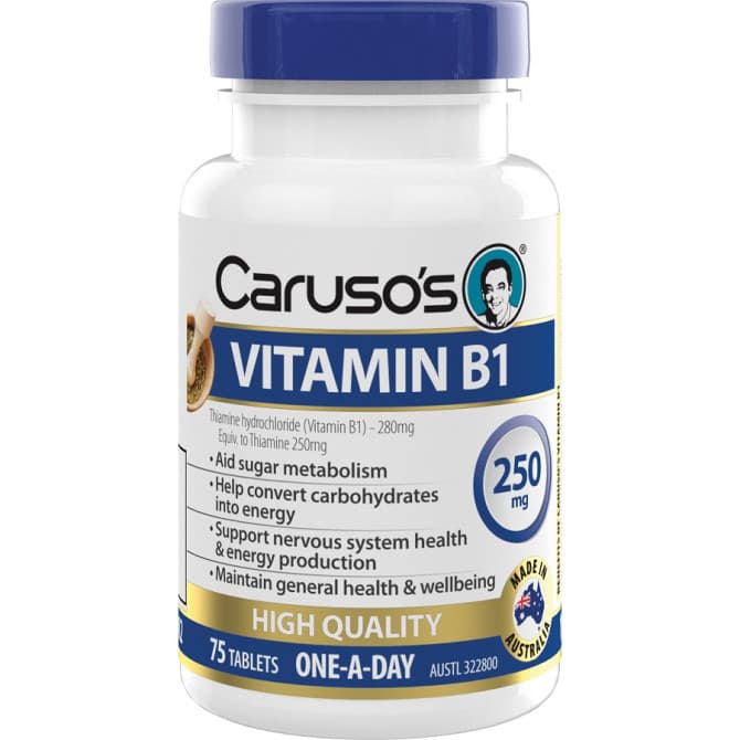 Buy Carusos Vitamin B1 75 Tablets Online