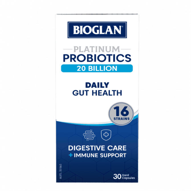 Buy Bioglan Platinum Probiotic Daily Gut Health 20 Billion 30