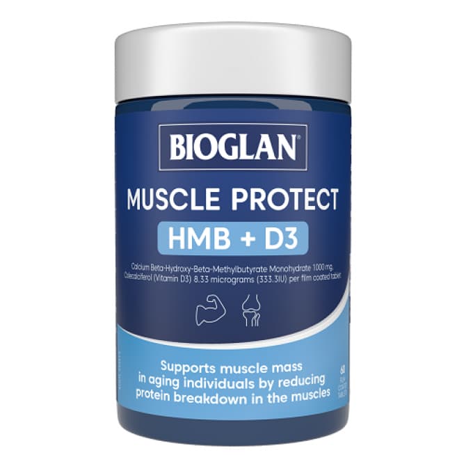 Buy Bioglan Muscle Protect HMB D3 60 Tablets Online