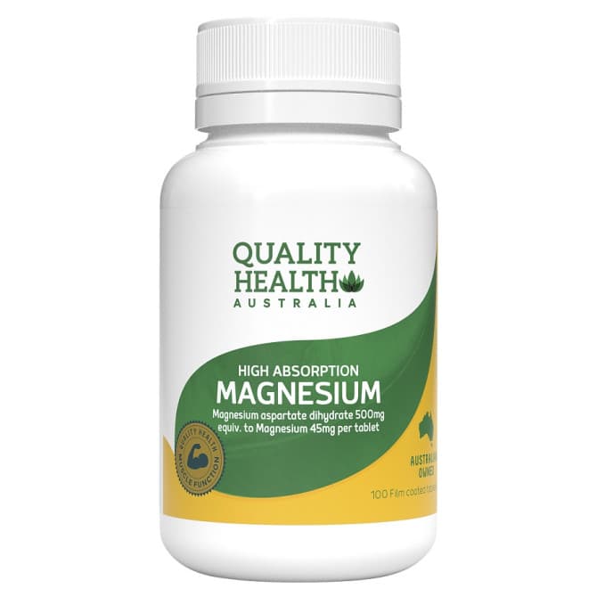 Buy Quality Health Australia High Absorption Magnesium 500mg