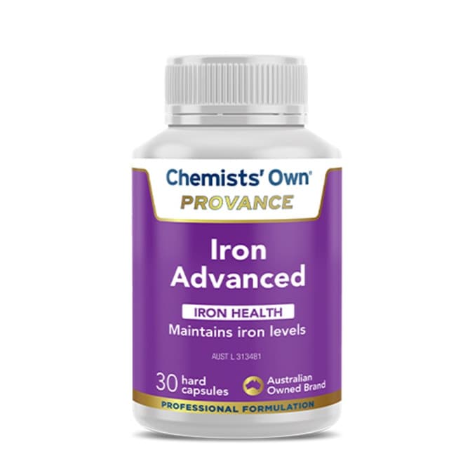 Buy Chemists Own Provance Iron Advanced 30 Capsules Online