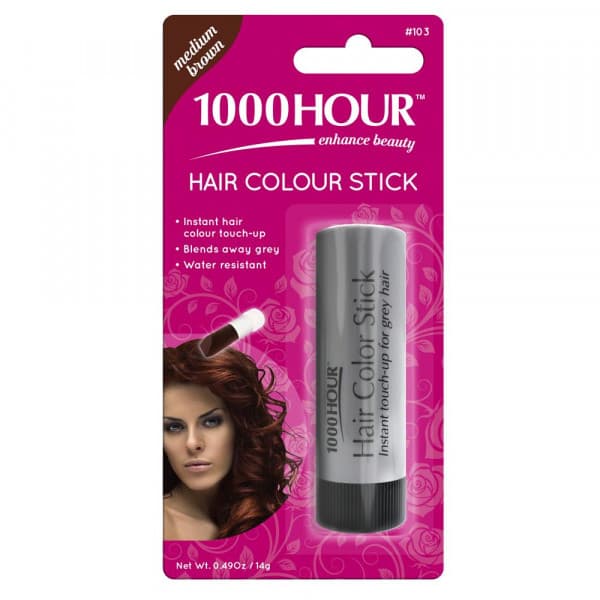 Buy 1000 Hour Hair Colour Stick Medium Brown 14g Online | Chempro Chemists