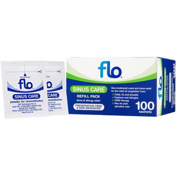 Buy Flo Sinus Care Refill 100 Sachets Online | Chempro Chemists