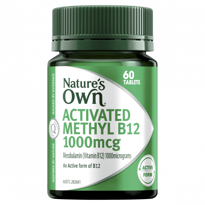 Buy Natures Own Activated Methyl B12 60 Tablets Online Chempro