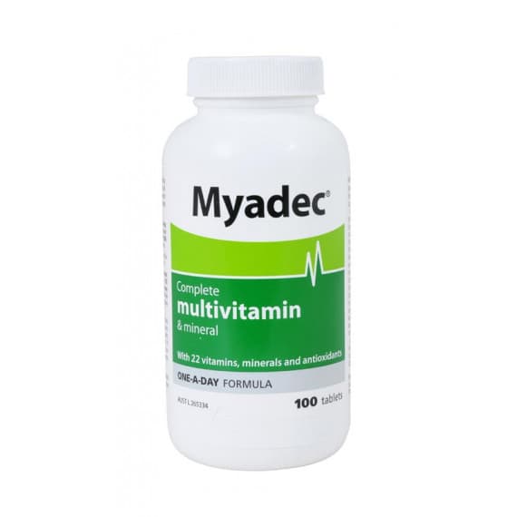 Buy Myadec Complete Multivitamin & Mineral 100 Tablets Online | Chempro ...