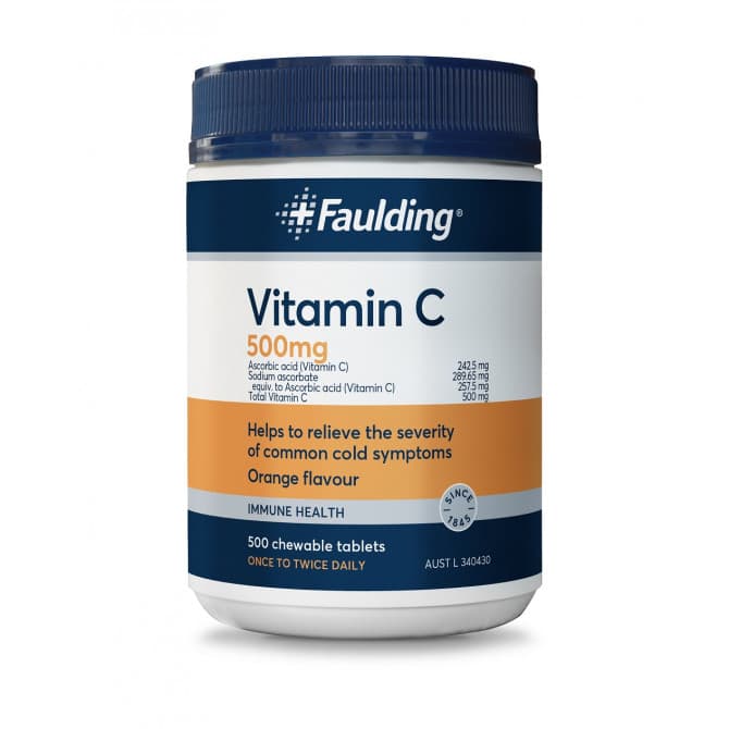 Buy Faulding Remedies Vitamin C 500mg Chewable 500 Tablets